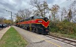 CVSR 6773 pulls into Northside Station.